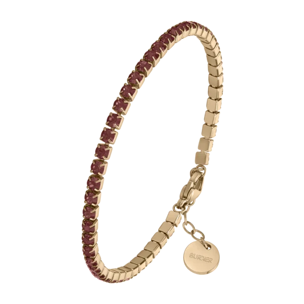 Ava Gold Burgundy