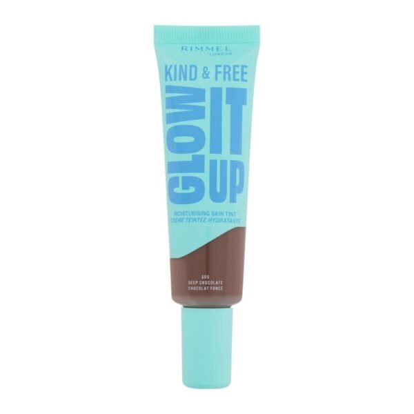 Rimmel London Kind & Free Glow It Up Moisturising Skin Tint Makeup 605 Deep Chocolate 30 ml