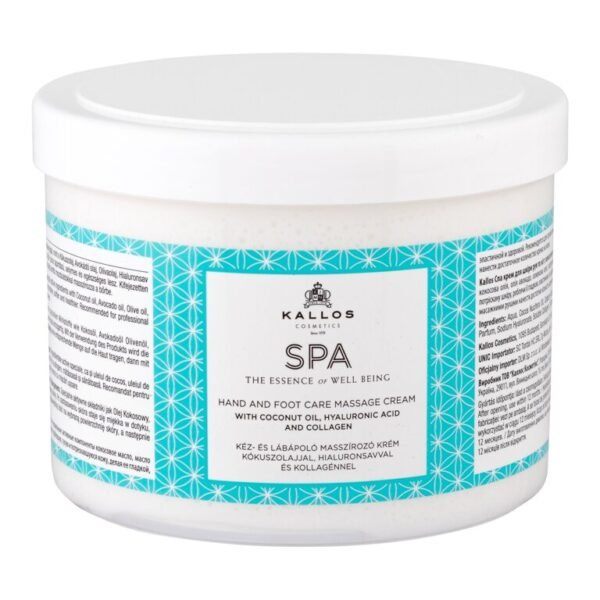 Kallos Cosmetics SPA Hand And Foot Massage Cream Body Cream