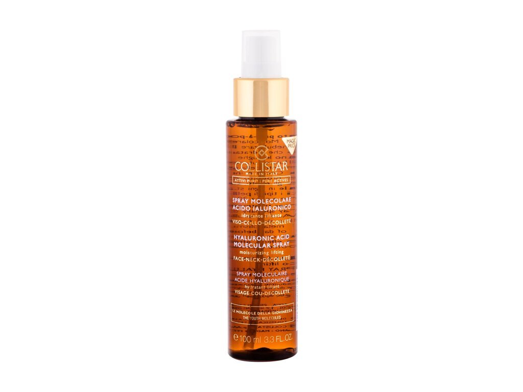 Collistar Pure Actives Hyaluronic Acid Molecular Spray Facial Lotion and Spray