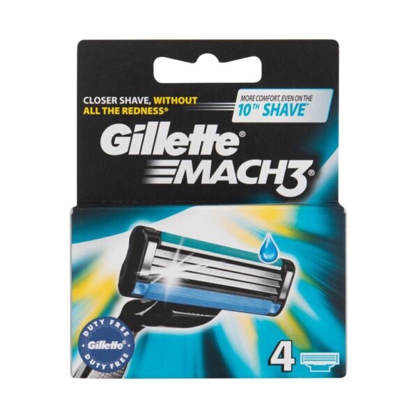 Gillette Mach3 Replacement blade (M) 4 ks