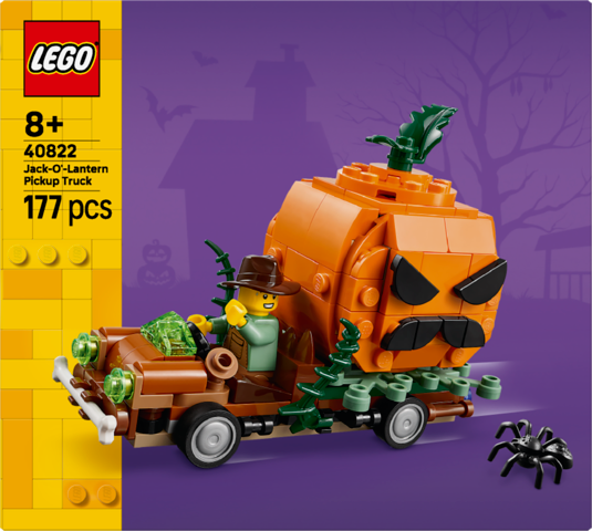 LEGO Iconic Jack-o'-Lantern Pickup Truck 40822