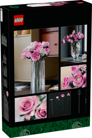 LEGO Botanicals Bouquet of Pink Roses 10374 - Image 5