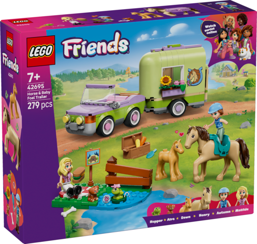 LEGO Friends Horse & Baby Foal Trailer 42695
