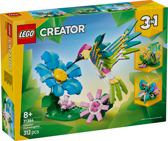 LEGO Creator Wild Animals: Colorful Hummingbird 31384