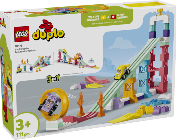 LEGO DUPLO Town 3 in 1 Creative Ramps with Vehicles 10478