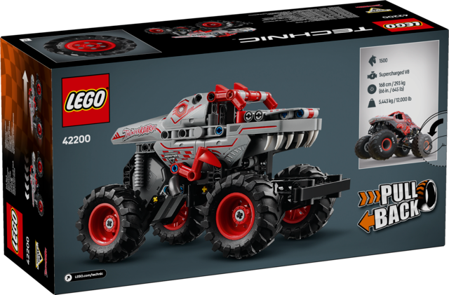LEGO Technic Monster Jam ThunderROARus Pull-Back 42200 - Image 4