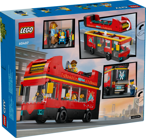 LEGO City Red Double-Decker Sightseeing Bus 60407 - Image 3
