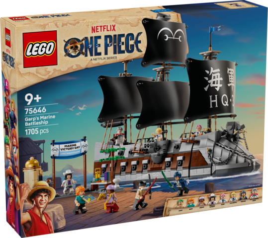 LEGO One Piece Garp's Marine Battleship 75646
