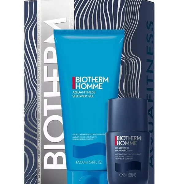 Set Biotherm Homme Aquafitness Shower Gel 200ml + Deodorant Roll-On 75ml
