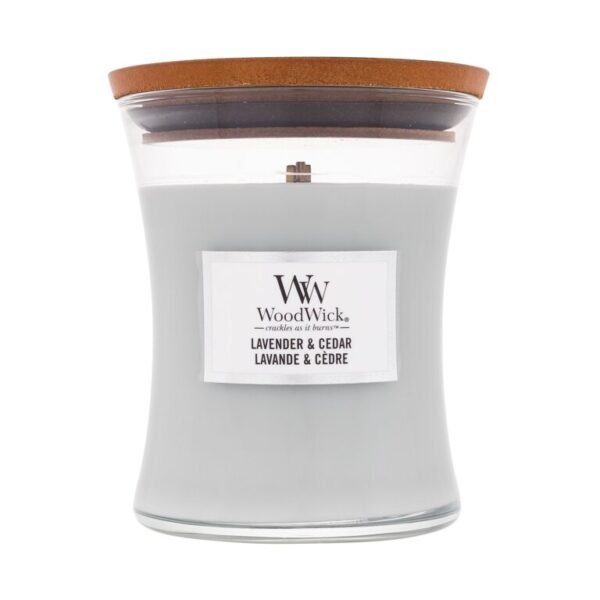 WoodWick Lavender & Cedar Scented Candle 275 g