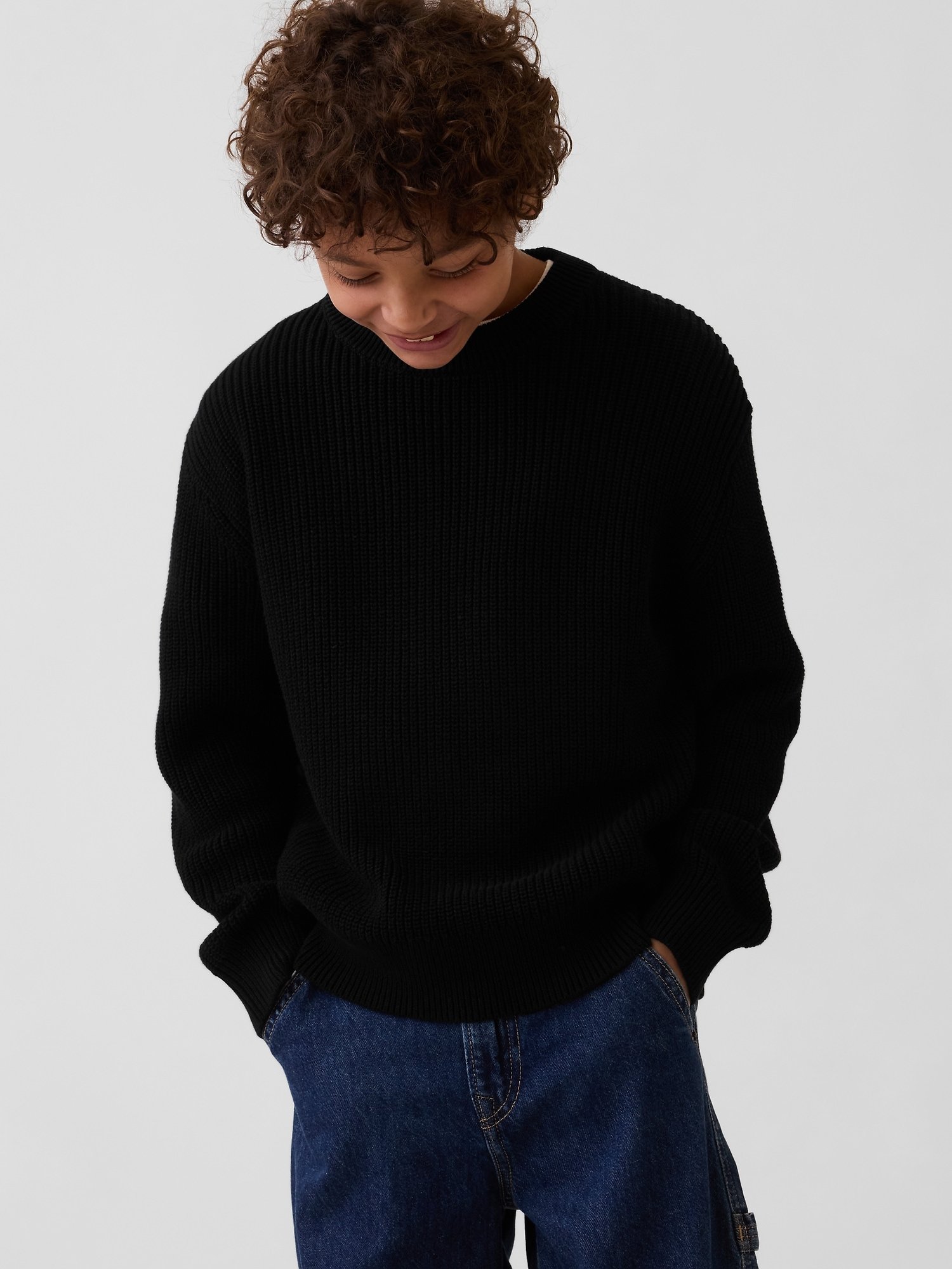 GAP Knit Boys' Sweater – Black
