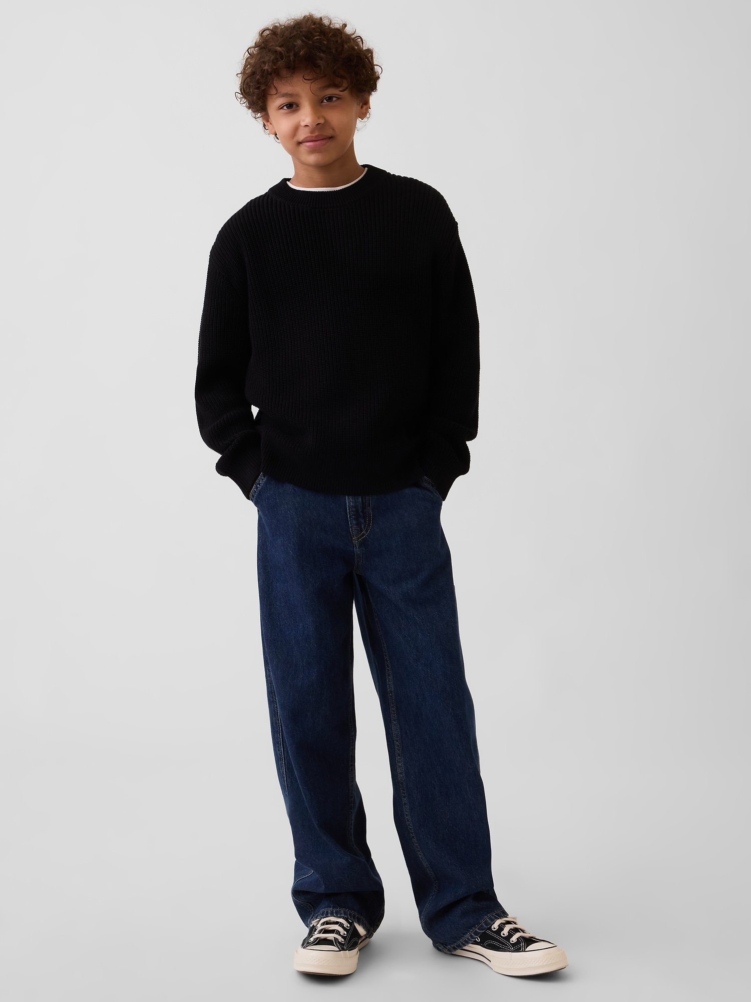 GAP Knit Boys' Sweater – Black - Image 4