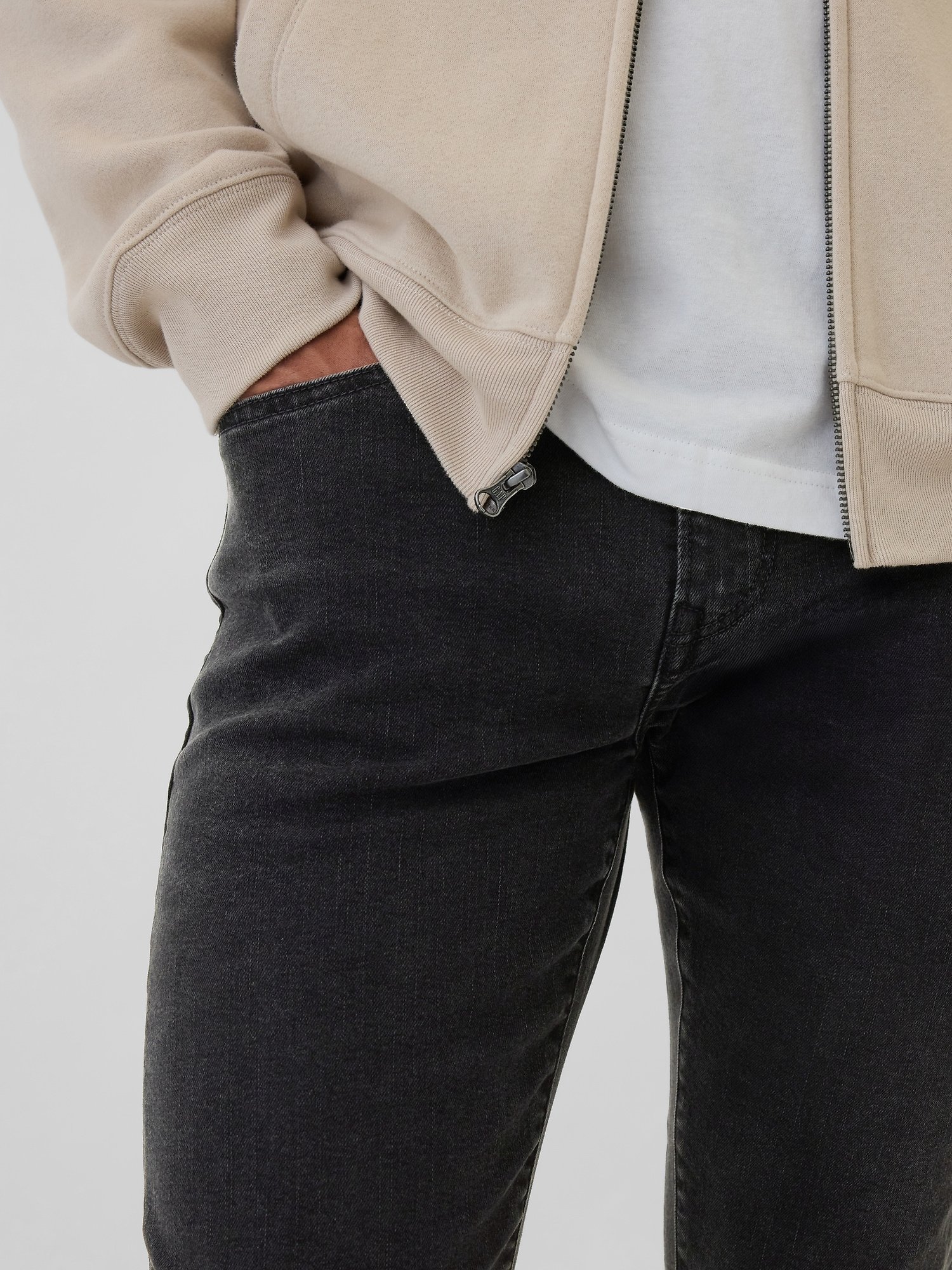 GAP Slim GapFlex Men's Jeans – Black - Image 5