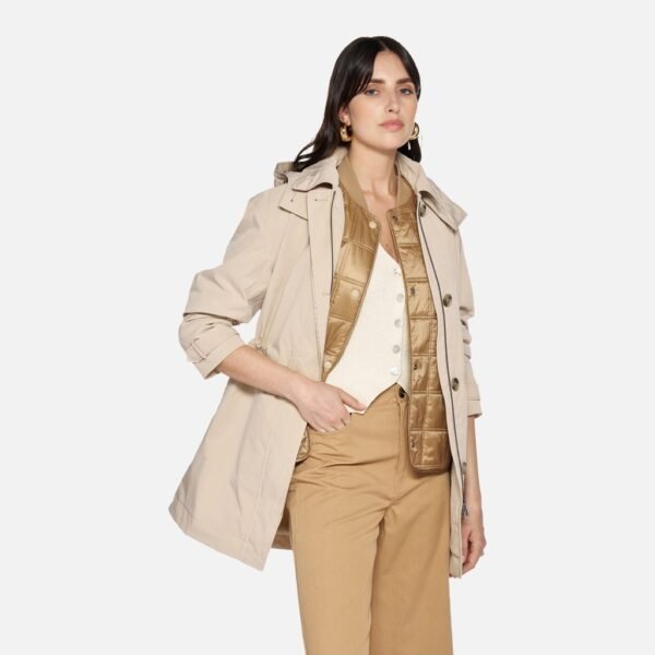 Geox Mantinea Women's Parka – Beige
