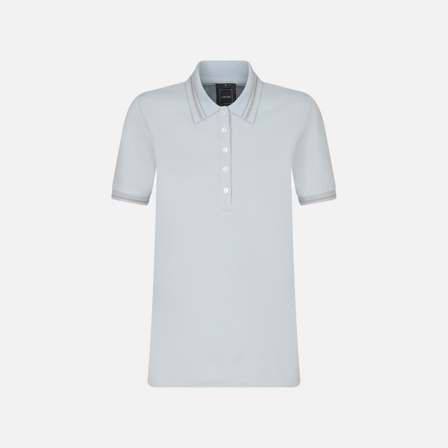Geox Polo Women's T-Shirt – Light Blue
