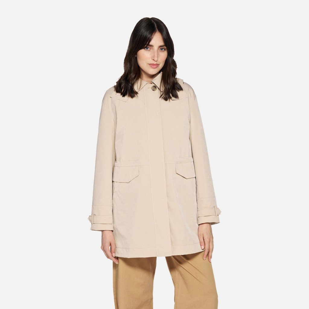 Geox Mantinea Women's Parka – Beige - Image 2