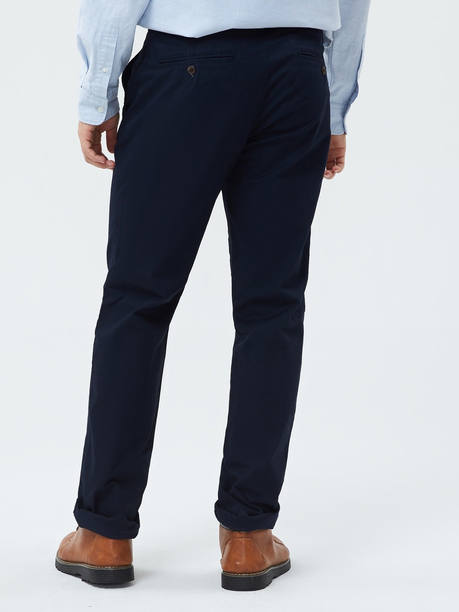GAP Khaki Straight GapFlex Men's Trousers – Navy - Image 2
