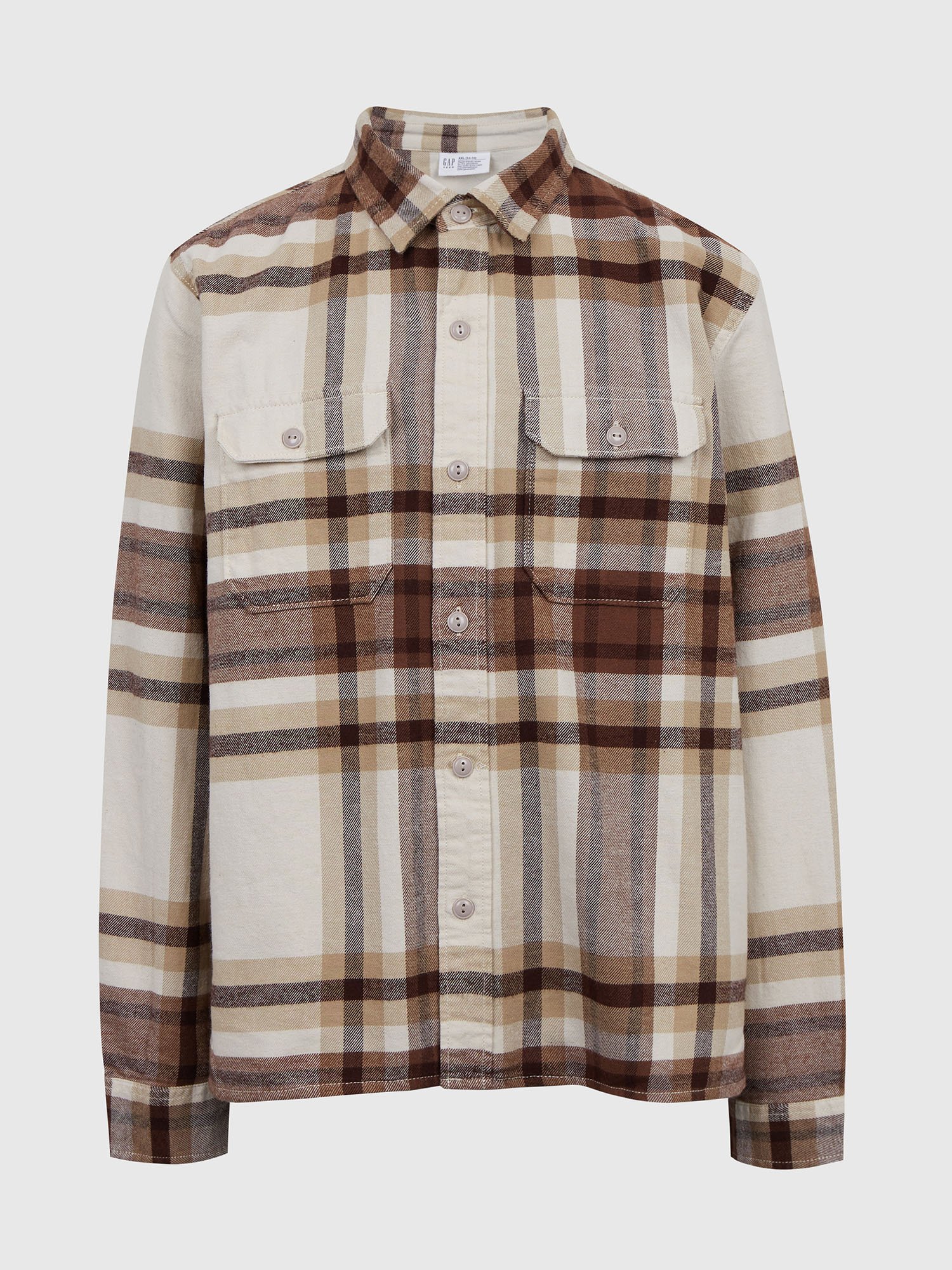 GAP Flannel Boys' Shirt – Brown
