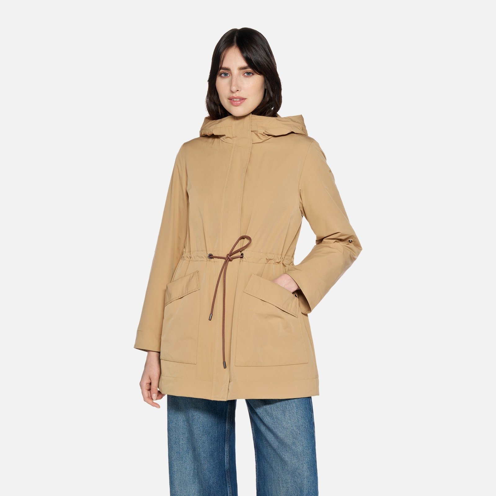 Geox Dandra Women's Parka – Beige - Image 2