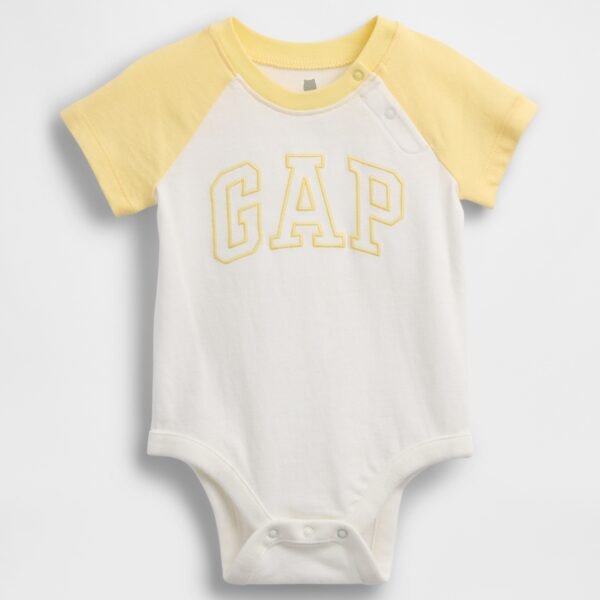 GAP Logo Baby Boys' Bodysuit – Yellow
