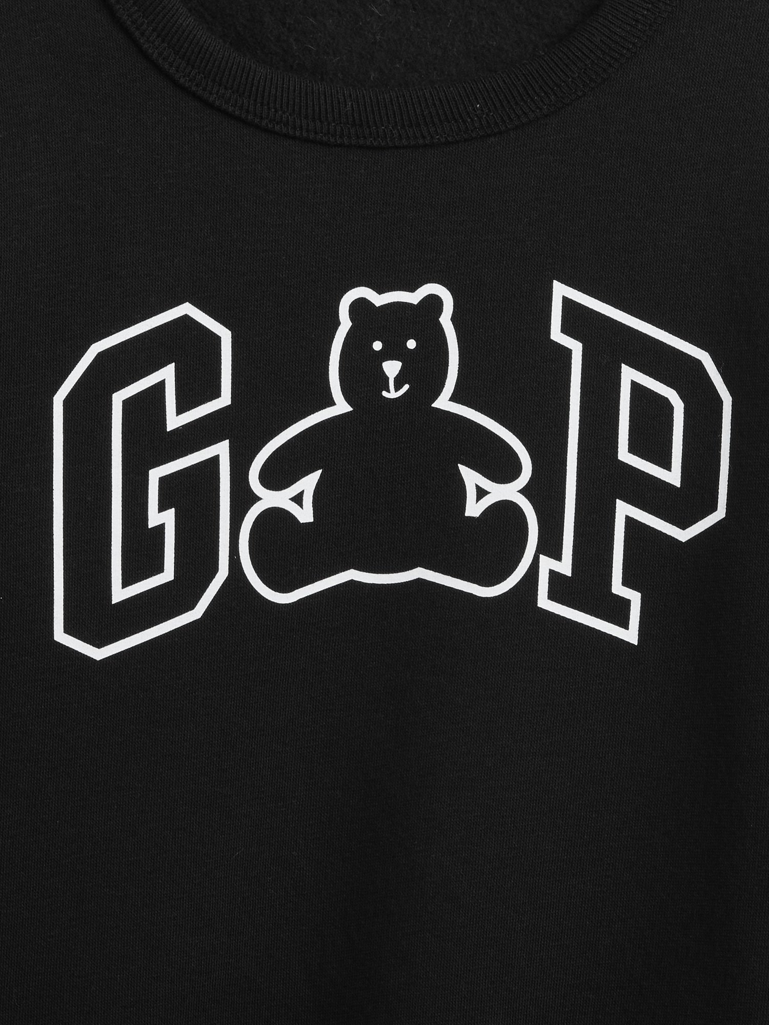 GAP Logo Brannan Bear Baby Boys' Sweatshirt – Black - Image 3