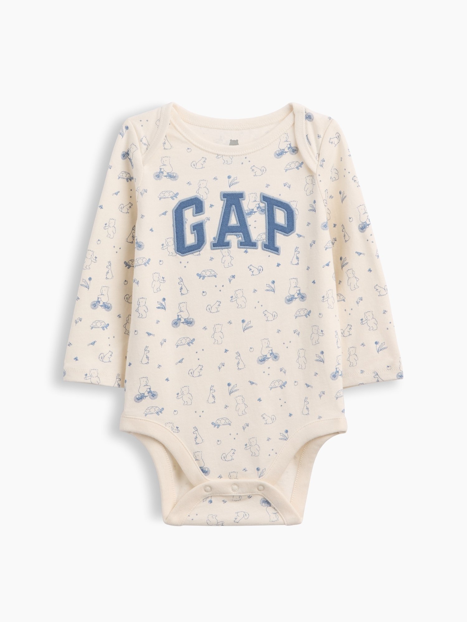 GAP Logo Brannan Bear Baby Boys' Bodysuit – Beige