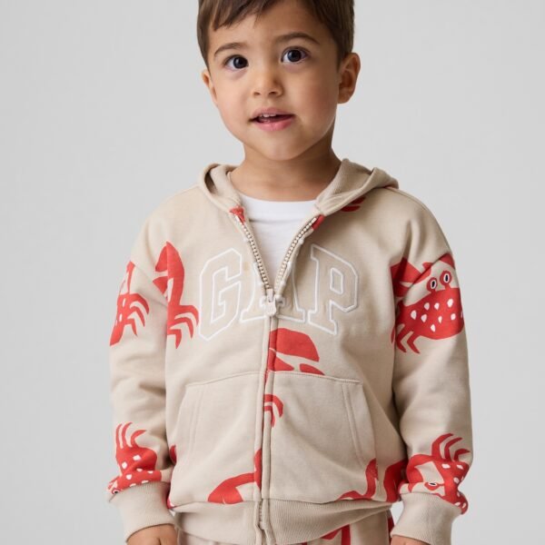 GAP Logo French Terry Baby Boys' Sweatshirt – Beige