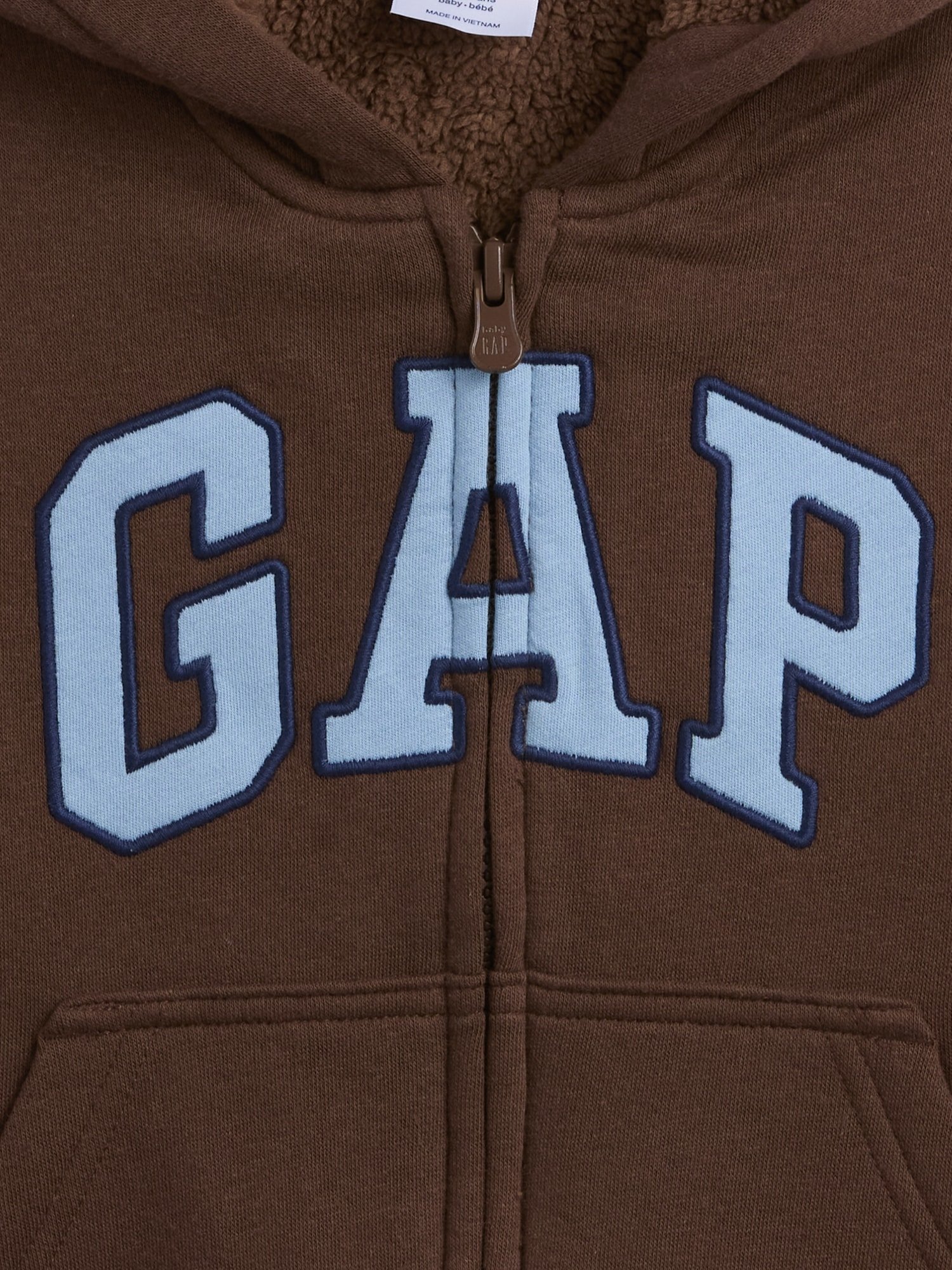 GAP Logo Boys' Sweatshirt – Brown - Image 3