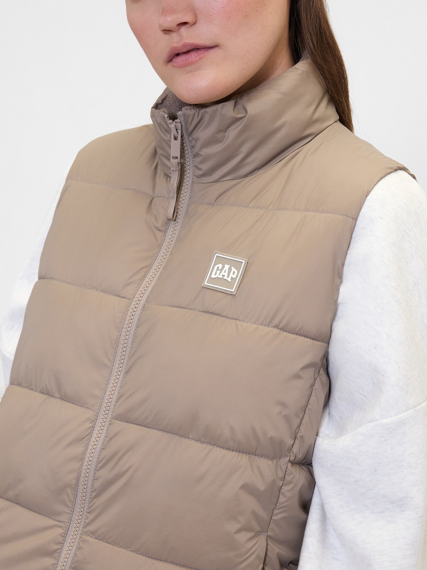GAP Quilted ColdControl Women's Jacket – Brown - Image 4