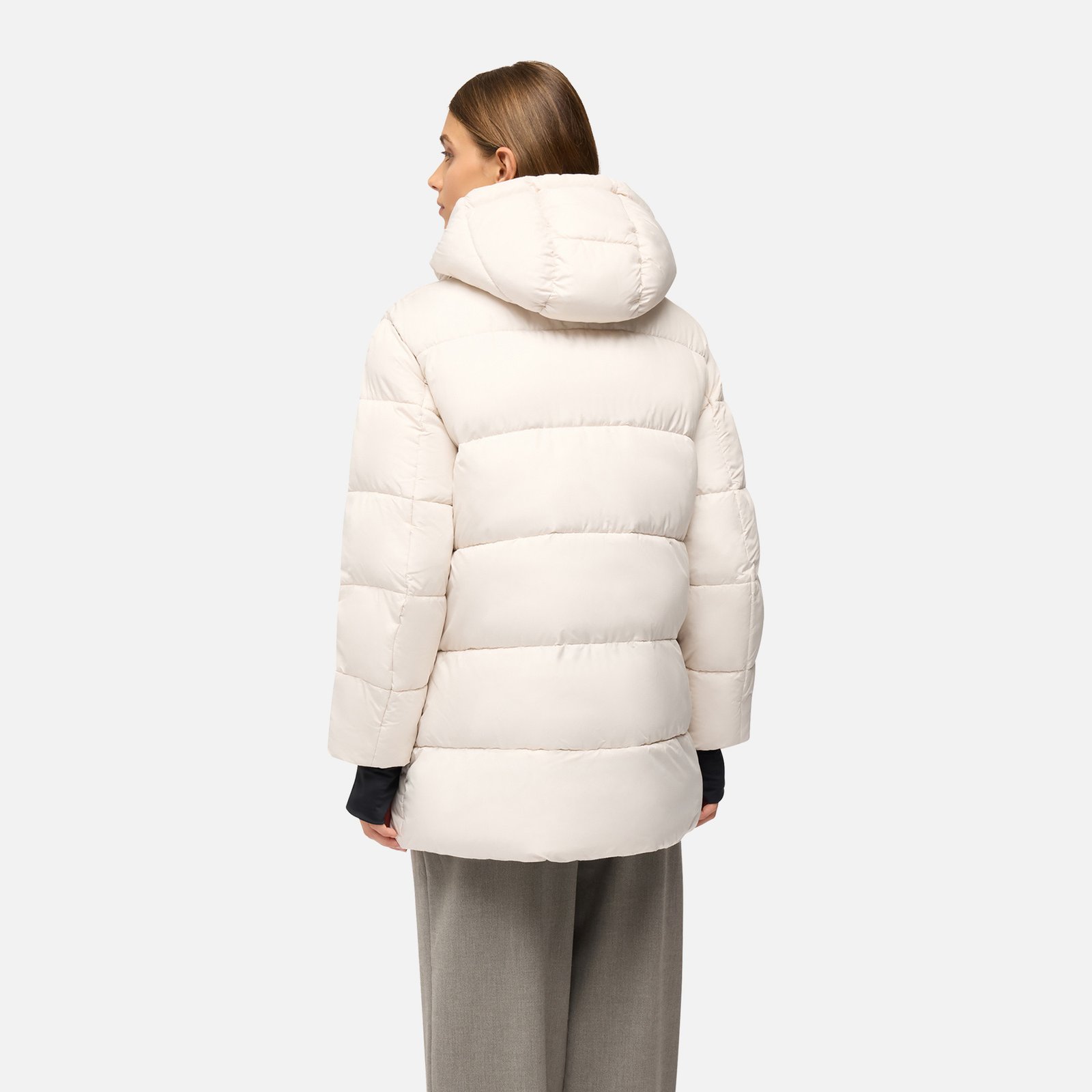 Geox Spherica Women's Down Jacket – Cream - Image 4