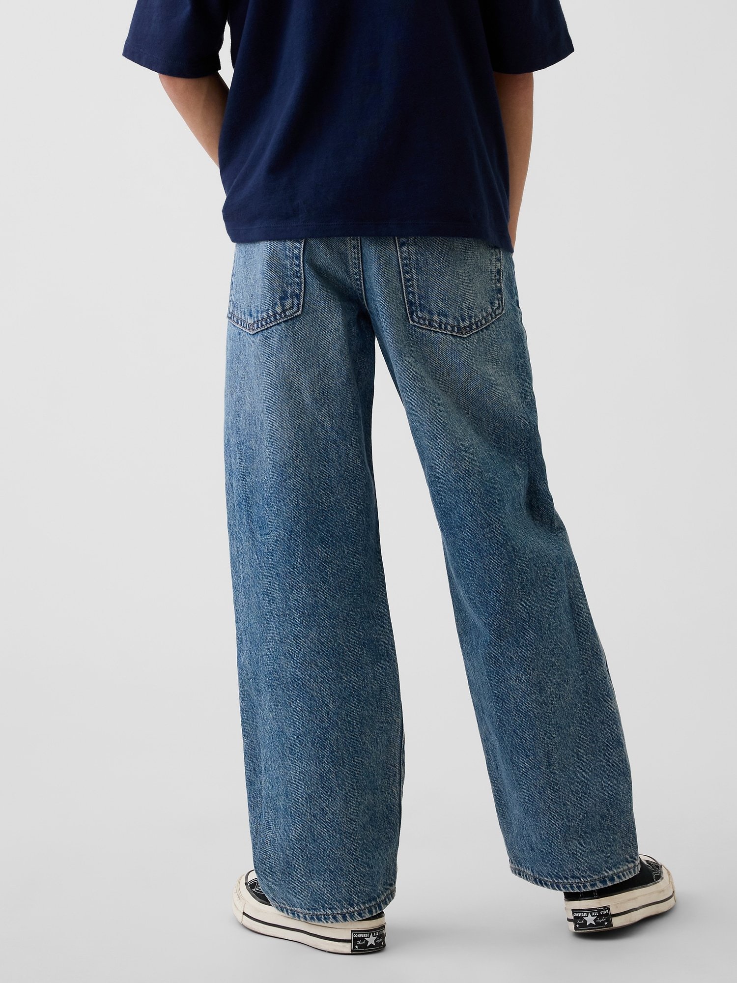 GAP 90s Loose Boys' Jeans – Navy - Image 4