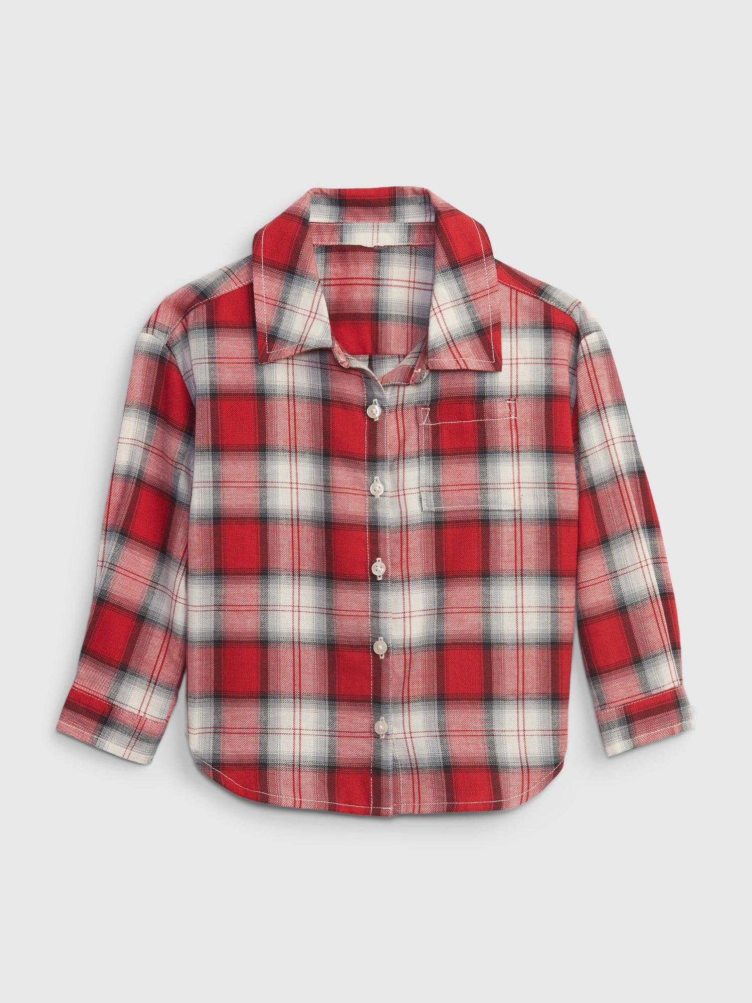 GAP Flannel Baby Girls' Shirt – Red
