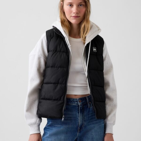 GAP Logo Quilted Women's Jacket – Black