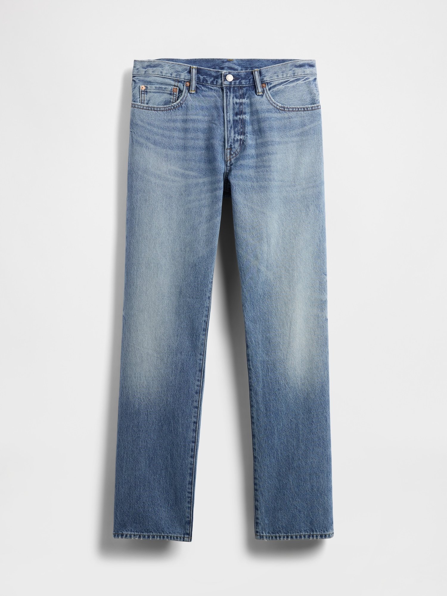 GAP Relaxed Straight Men's Jeans – Blue - Image 6