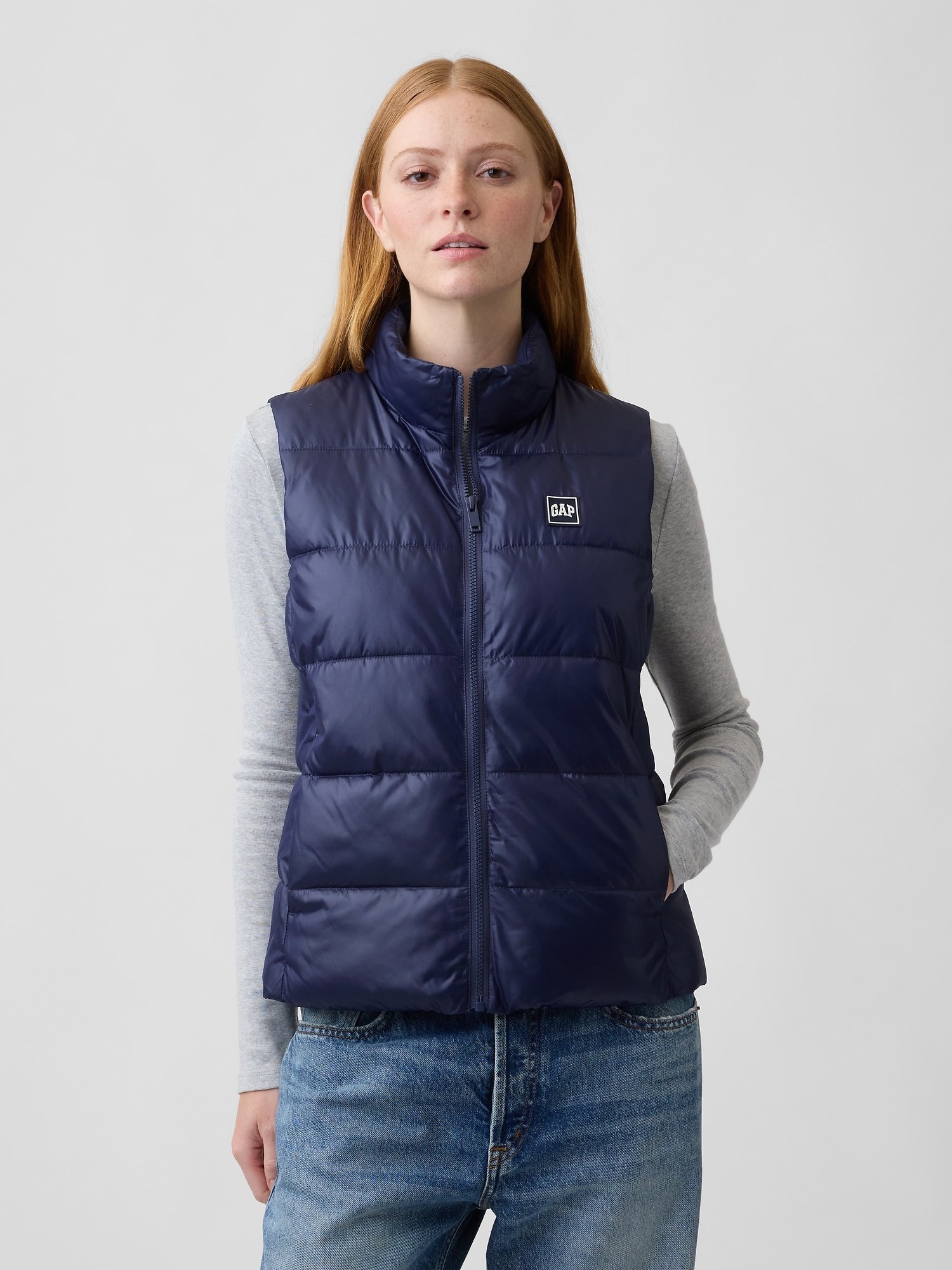 GAP Logo Quilted Women's Jacket – Navy