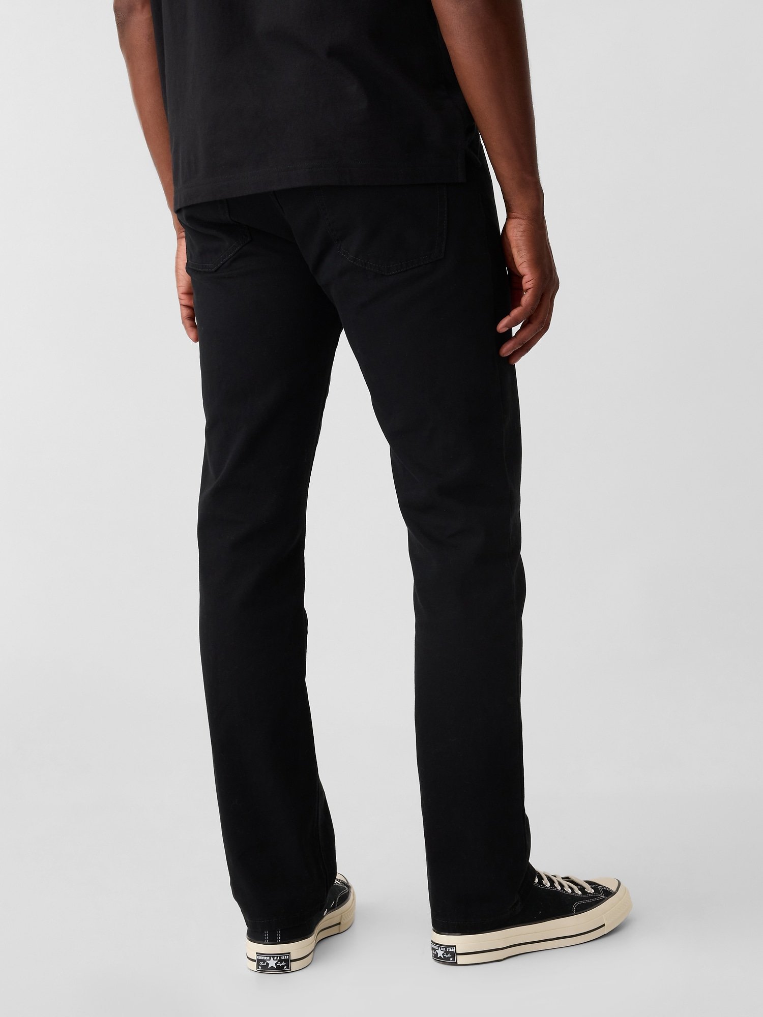 GAP Straight Twill Men's Jeans – Black - Image 4