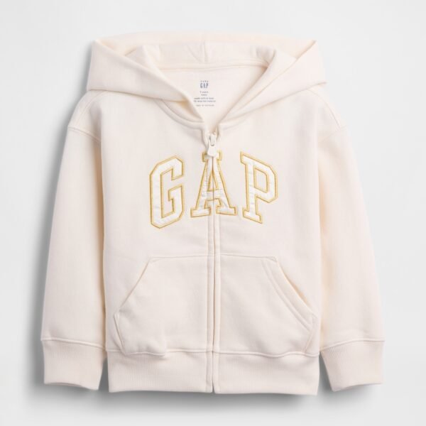GAP Logo VintageSoft Baby Girls' Sweatshirt – Beige