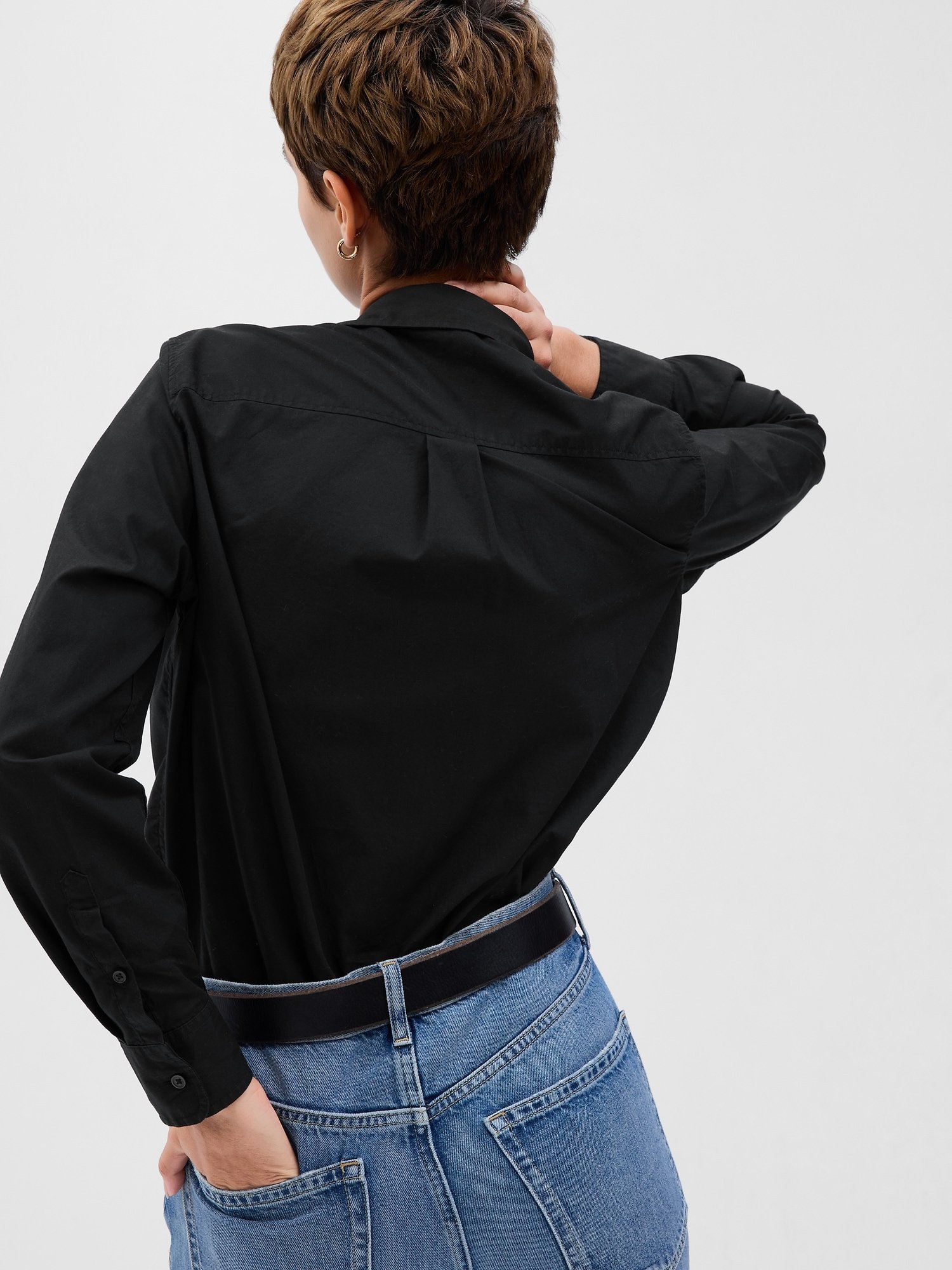 GAP The Perfect Shirt Women's Shirt – Black - Image 2