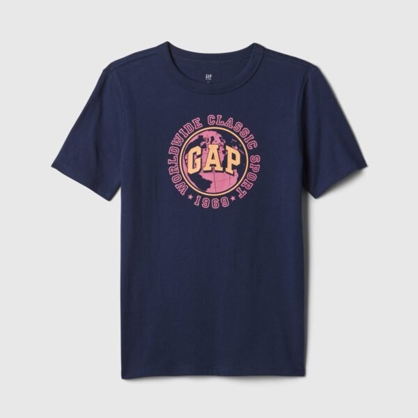 GAP Logo Boys' T-Shirt – Navy
