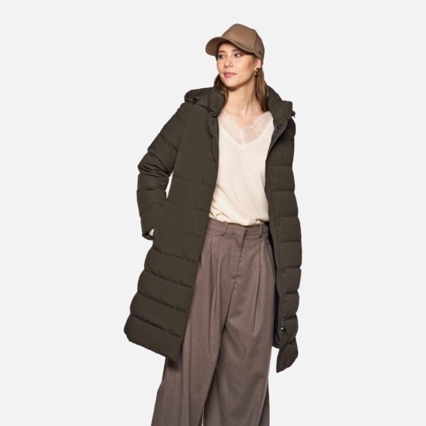Geox Spherica Women's Down Jacket – Dark Brown