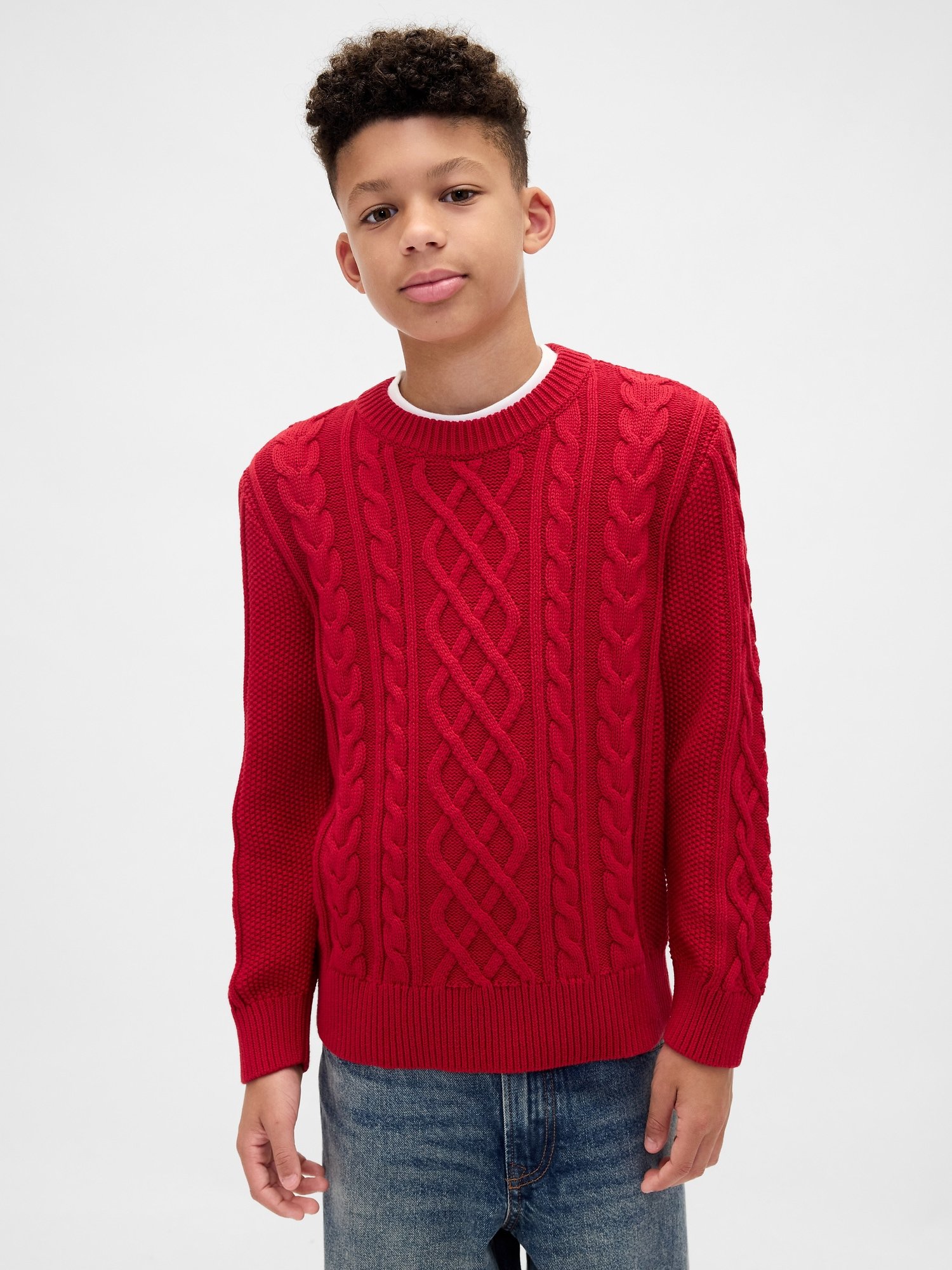 GAP Knit Boys' Sweater – Red