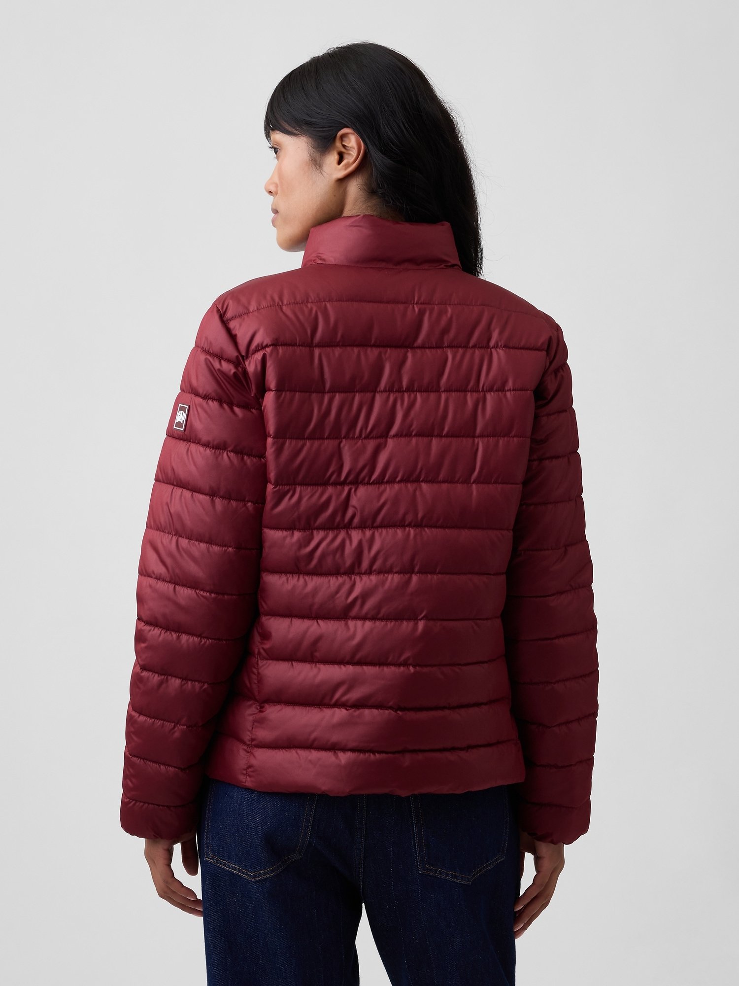 GAP Logo Quilted Women's Jacket – Red - Image 2