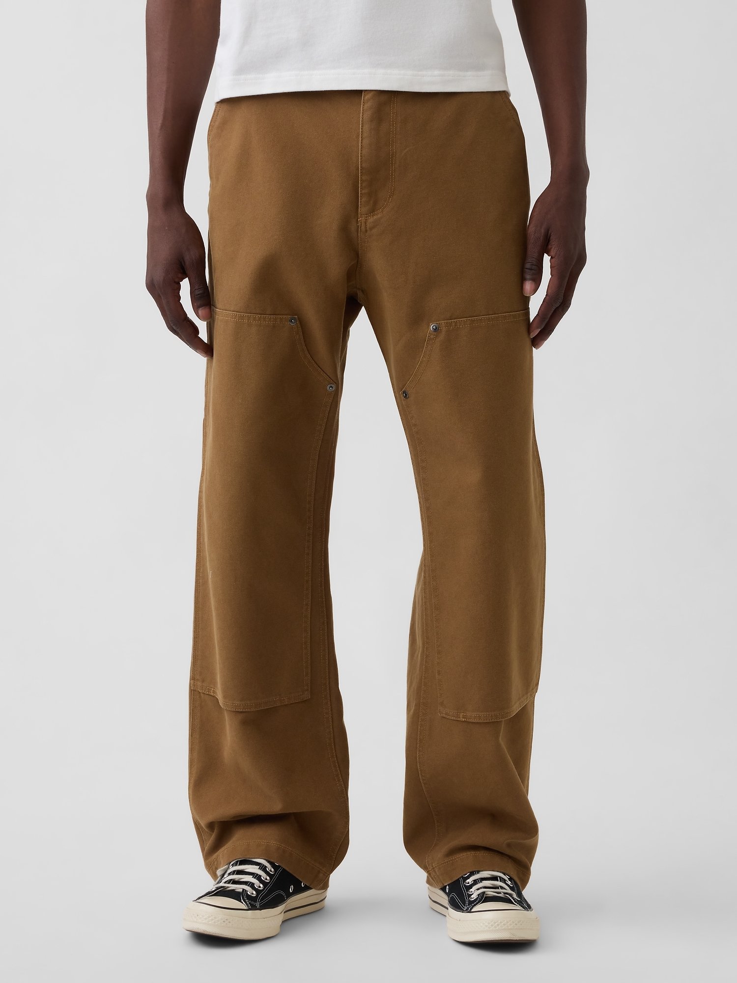 GAP 90s Loose Carpenter Men's Trousers – Brown - Image 2