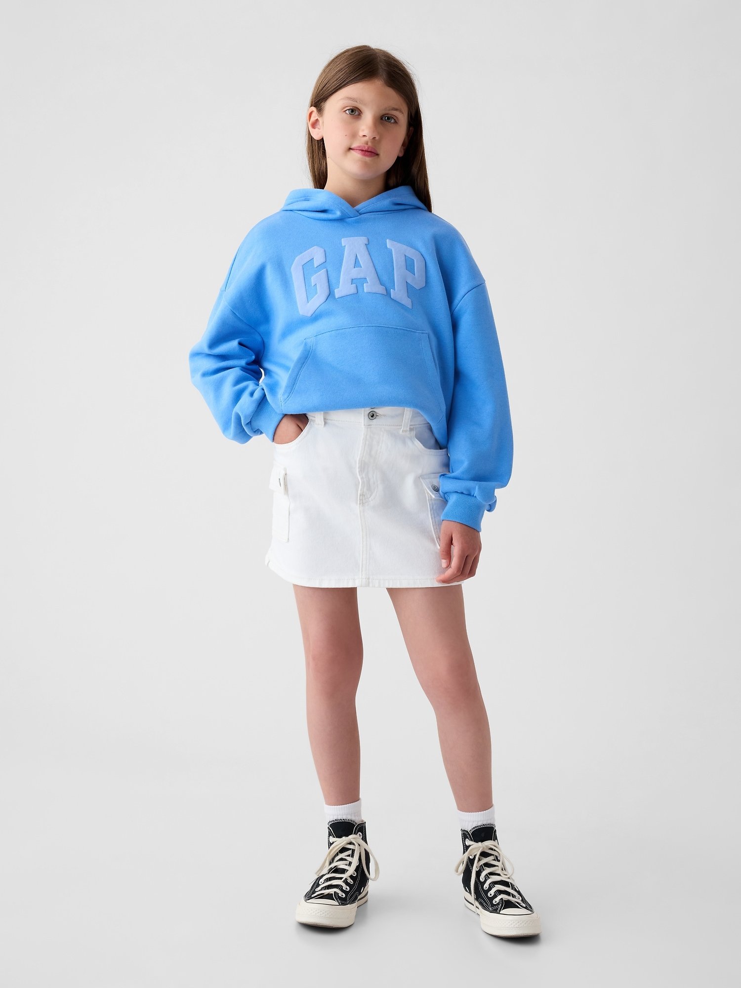 GAP Denim Girls' Dress – White