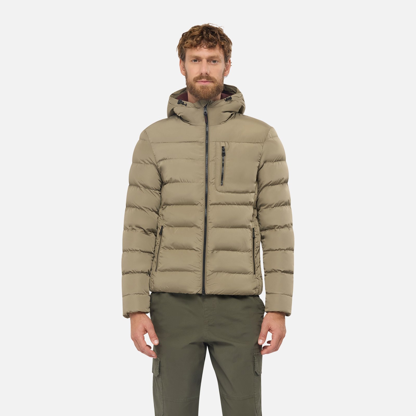 Geox Snake Men's Down Jacket – Beige