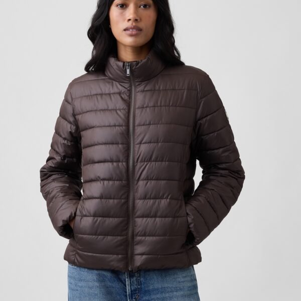 GAP Logo Quilted Women's Jacket – Brown