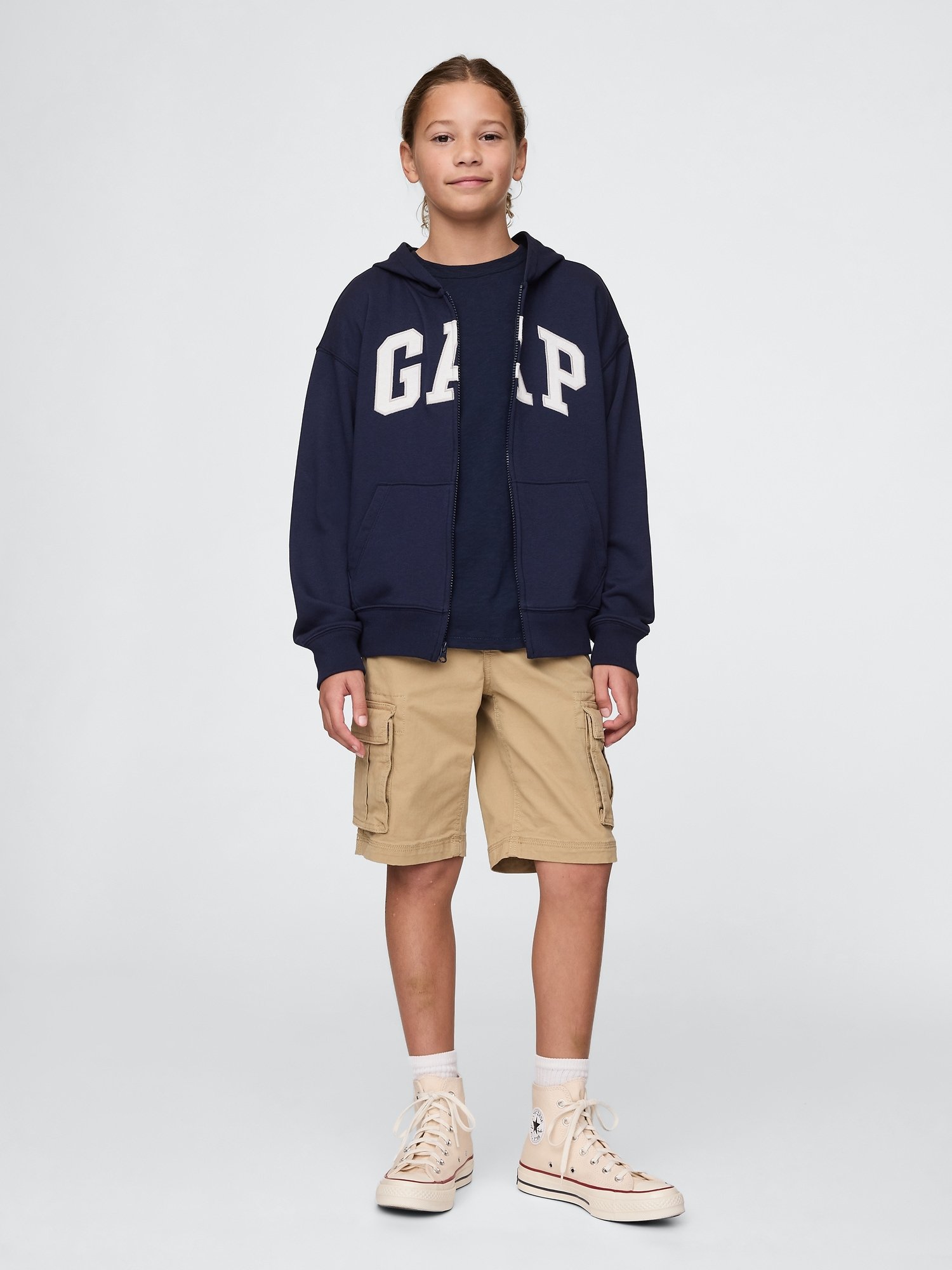 GAP Logo Boys' Sweatshirt – Navy - Image 4