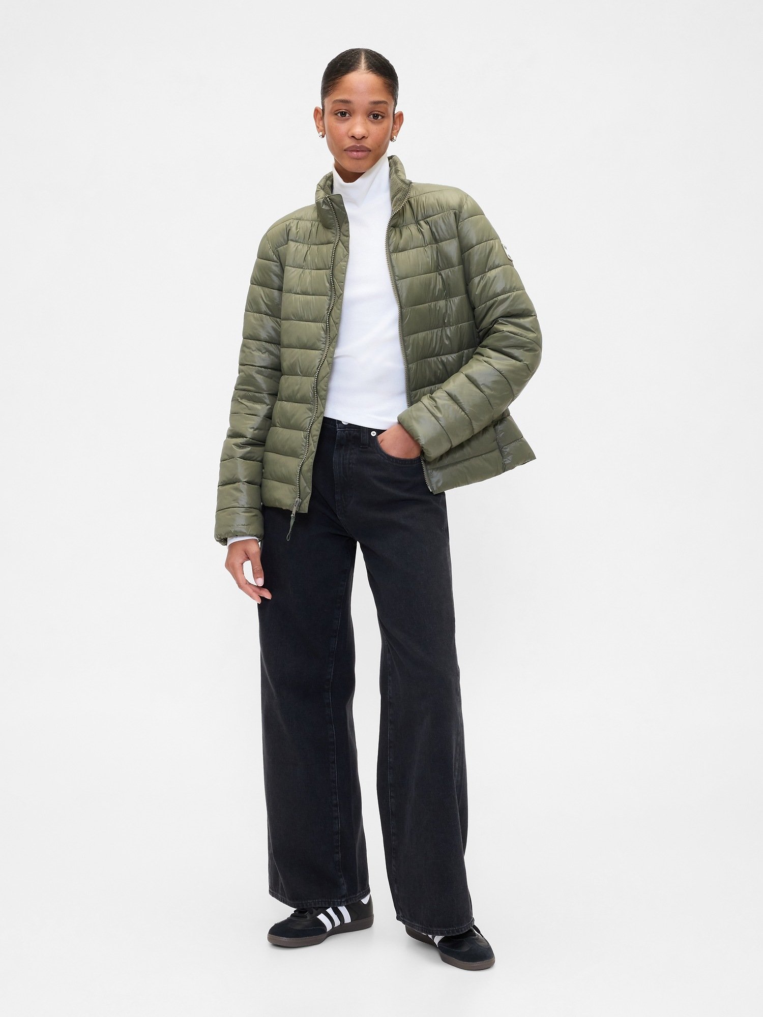 GAP Quilted ColdControl Women's Jacket – Green - Image 2