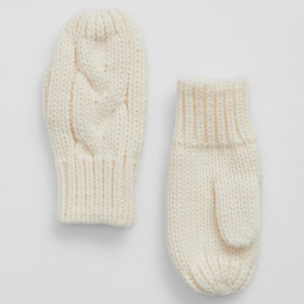 GAP Knit Baby Girls' Gloves – Beige